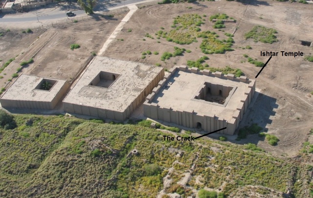 The Ishtar Temple at Babylon.